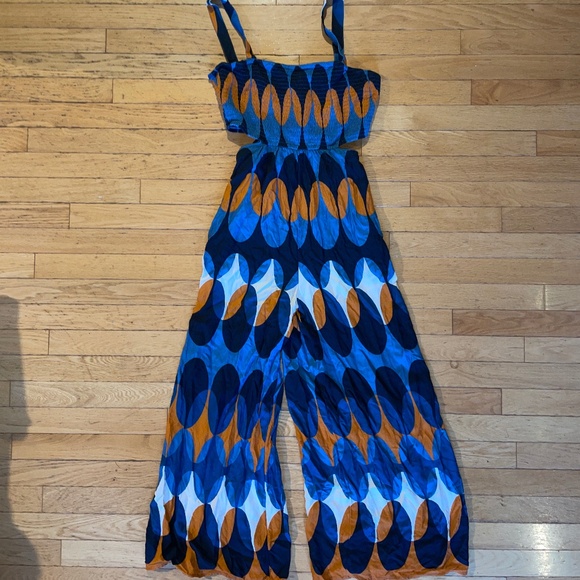 New The Piper by Anthropologie Bandeau Cutout Jumpsuit - Picture 9 of 13